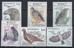 Monaco 1323-28 MNH 1982 Birds (102)(ak2890)