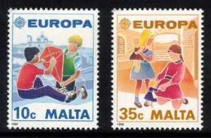 MALTA 1989 Europa; Scott 737-38; MNH