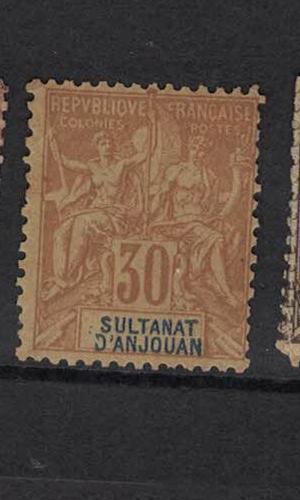 French Anjouan SC 12 MNG (5dub)