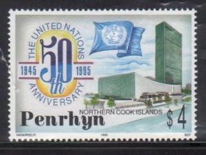 Penrhyn 446 United Nations Anniversary Mint NH