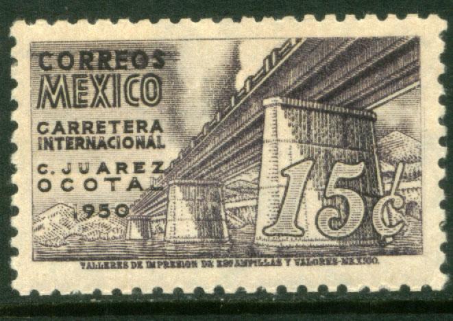 MEXICO 868, 15c Completion of Panamerican Hwy. Unused, H OG. VF.