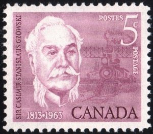 Canada SC#410 5¢ 150th Birth Anniversary of Sir Casimir Gzowski (1963) MNH