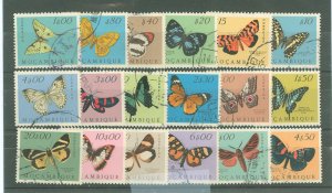 Mozambique #364/383 Used  (Butterflies)