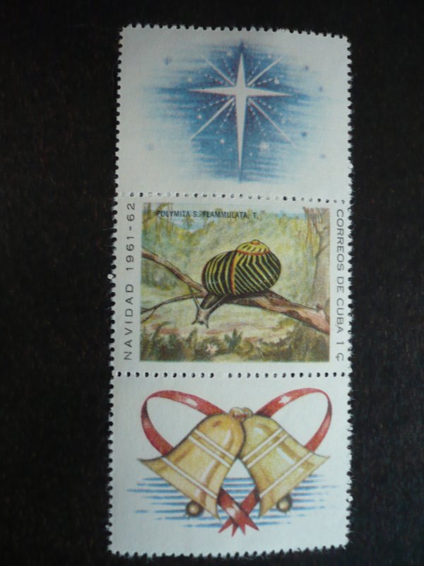 Stamps - Cuba - Scott# 686,691,696 - Mint Hinged 3 Stamps with 2 Labels