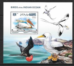 MALDIVE ISLANDS Sc3038 2013 BIRDS OF THE INDIAN OCEAN MNH