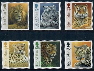 Isle of Man #1596-1601 MNH Big Cats Set of Six