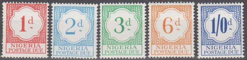 Nigeria #J6-10  MNH F-VF  (SU1662)
