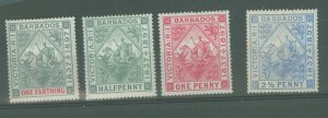 Barbados #81-84 Unused Single