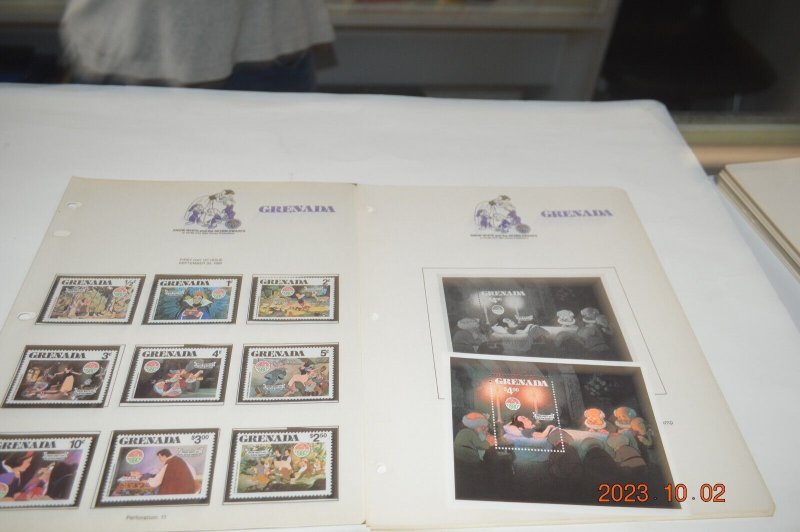 The Disney World of Postage Stamps Album mnh stamps and souvenir sheets