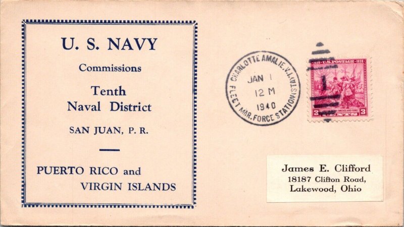 Fleet Mar Force Station 1940 - Charlotte Amalie, VI - F67295