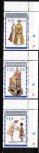 Fiji 1977 25th anniversary reign of QE II Sc 371-373 MNH A1846