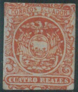 88760 - ECUADOR-  STAMPS - Yvert # 4   TYP (I)  Mint  Hinged - Very Nice!