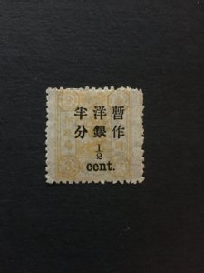 China imperial memorial stamp, MLH, watermark, wide, Genuine, RARE, List 1216