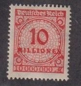 Germany Sc.# 286 Mi 318 BP HT cracked rosette MNH