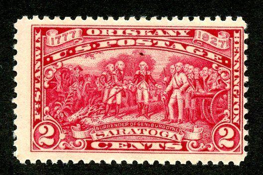 U.S. Scott 6441927 F Unused 2-Cent Burgoyne Campaign Issue