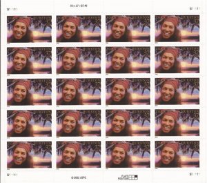 US Stamp - 2003 Zora Neale Hurston - 20 Stamp Sheet - Scott #3748