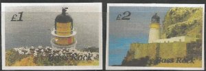 BASS ROCK ISLAND - Lighthouse - Imperf 2v Set - M N H - Private Issue