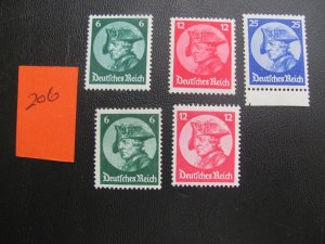 Germany 1933 MNH SC 398-400+ SET XF 320 EUROS (206) NEW COLLECTION