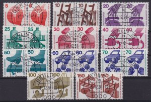 Berlin 1971 Mi#402-411 Pairs used CV€70.00 (BN1132)