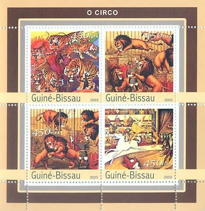 GUINEA BISSAU - 2003 - Circus - Perf 4v Sheet - Mint Never Hinged