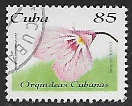 Cuba # 3687 - Orchid Ionopsis Ultriculades - unused CTO.....{Z18}