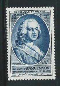 France B275 1953 Stamp Day single MLH