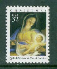 3107 32c Christmas Fine MNH