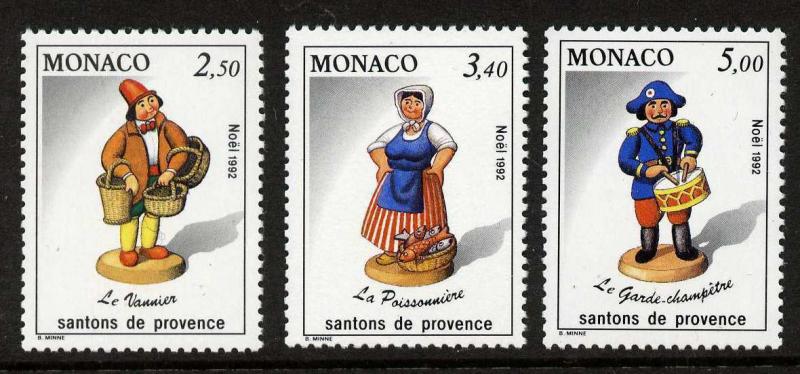 Monaco 1838-40 MNH Christmas Figurine