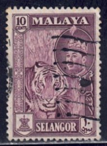 Malaya Selangor #86 Used Single Stamp (U2)