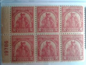 SCOTT # 657 MINT NEVER HINGED AMAZING PLATE BLOCK OF 6 !! SCV $ 40 !!