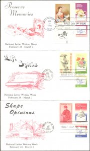 #1805-10 Letter Writing Combo KMC FDC Set