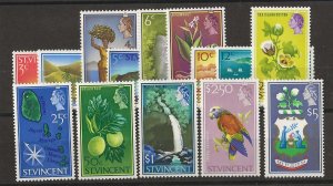 St Vincent Sc #227-240 set of 14 (less the 2 x 1c values) OG VF