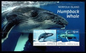 Norfolk Island 2024 Humpback Whales  Minisheet MNH