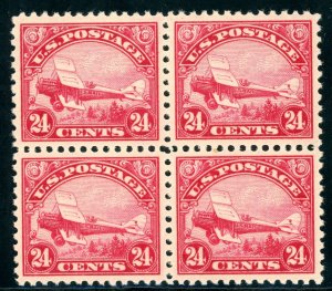 US SCOTT #C6 Block of 4, Mint-XF-Sup-OG-NH