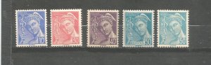 France # 356 , 361 , 362 , 364 , 365 ,   MNH