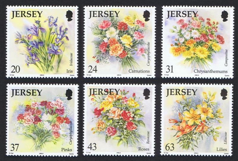 Jersey Flowers 6v SG#874-879 SC#872-877