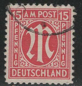Germany AM Post Scott # 3N9a, used