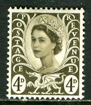 Great Britain, Region, Wales; 1968: Sc. # 9: */MH Single Stamp