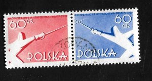 Poland 1957 - U - Pair - Scott #768A