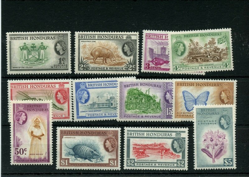 BRITISH HONDURAS #144 - #155 * mint hinged Cat Value $85 - stamps