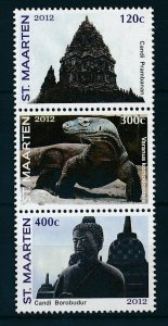 [SM082] St. Martin Maarten 2012 Jakarta World Stamp Expo Komodo DragonMNH