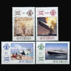 SEYCHELLES 1988 - Scott# 649-52 Lloyds Set of 4 NH