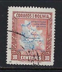 BOLIVIA C106 VFU MAP S277-8