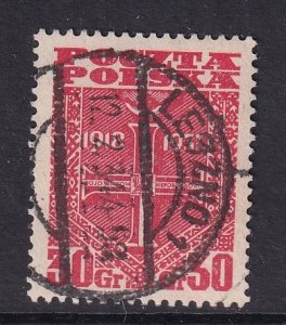 Poland    #279   used   1933  Cross of independence