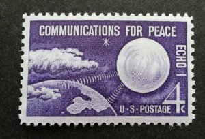 *FREE SHIP USA US Communication For Peace 1960 Space Astronomy (stamp) MNH