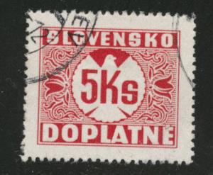 Slovakia Slovenska Scott J10 Used postage due no wmk