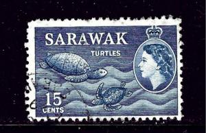 Sarawak 204 MH 1957 Turtles