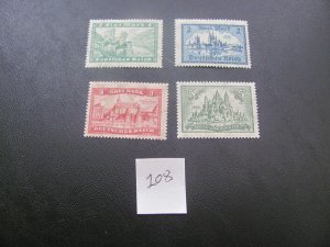 Germany 1924 HEAVY HINGE SC 337-339 SET (208)