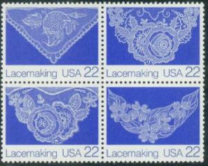 2351 - 2354 Lacemaking F-VF MNH block of 4