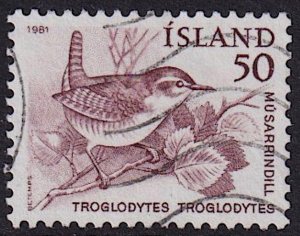 Iceland - 1981 - Scott #543 - used - Bird Wren